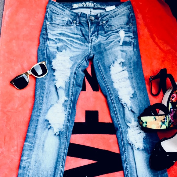 Machine Denim - 🎉HP BESTinJEANS✨Machine Destroyed Jeans star fav